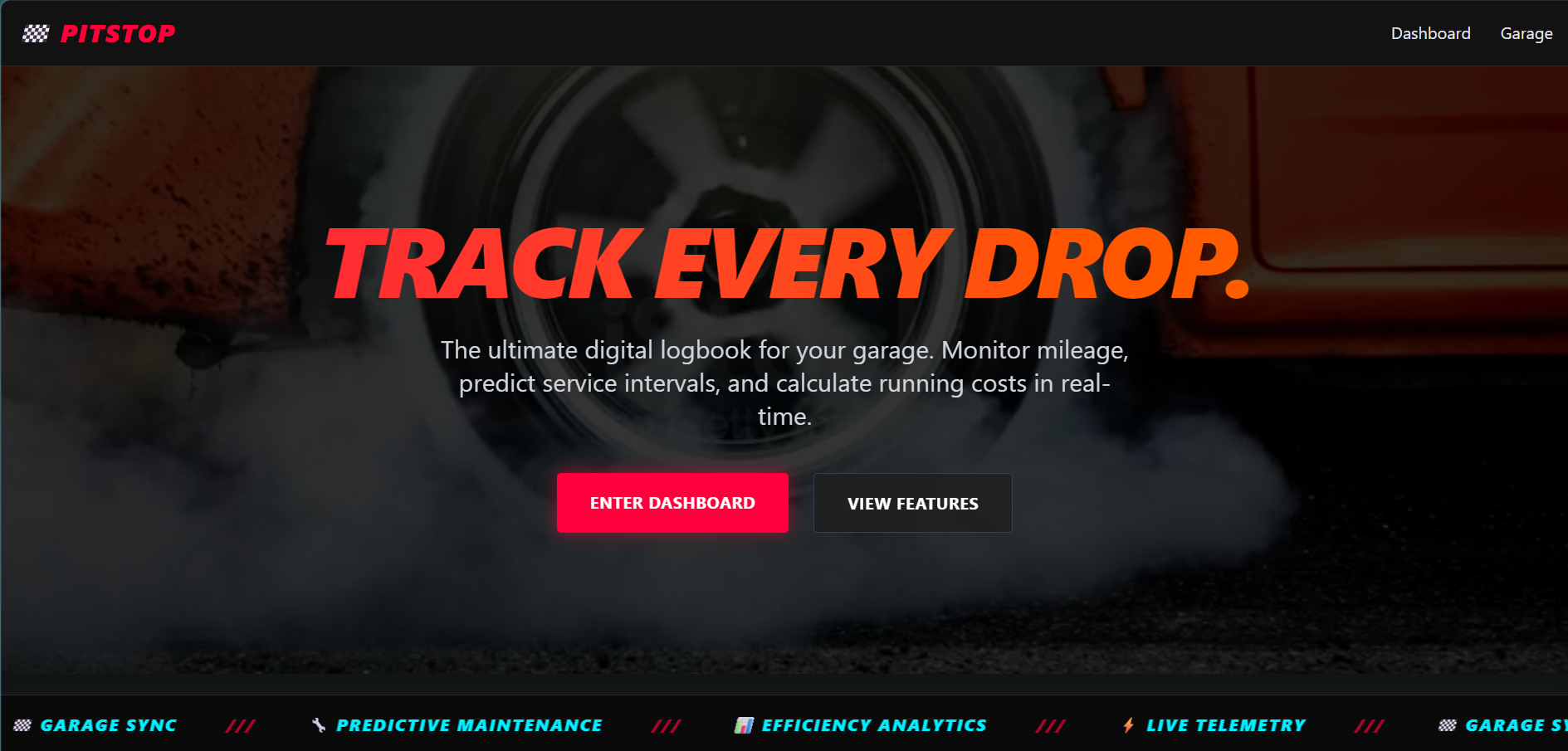PitStop — Vehicle information logging application
